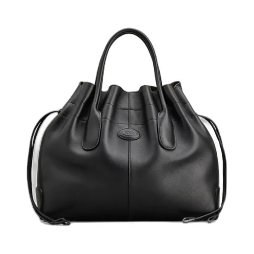 Tod's Di Logo Patch Drawstring Tote Bag