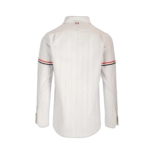 Thom Browne Rwb Striped Long-Sleeved Shirt