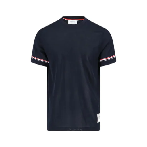 Thom Browne Stripe Detailed Crewneck T-Shirt