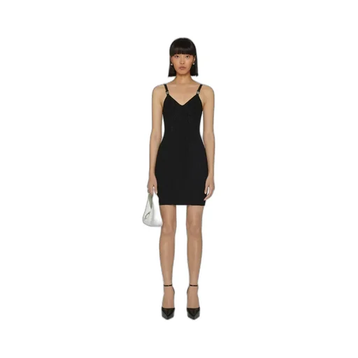 Givenchy 4G Buckle Straps Knitted Mini Dress