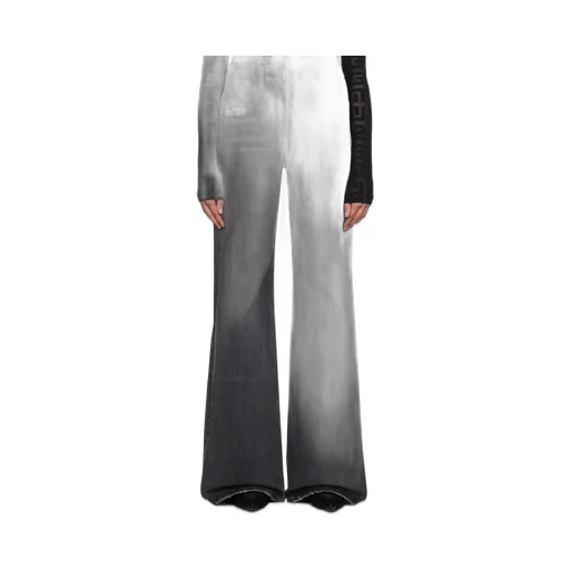 Givenchy Logo Plaque Wide Leg Jeans
