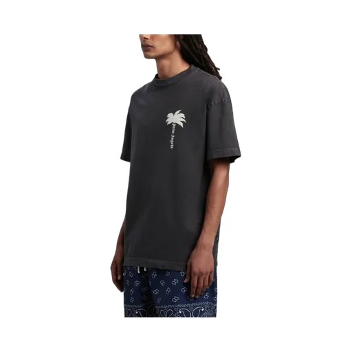 Palm Angels Palm Tree Printed Crewneck T-Shirt