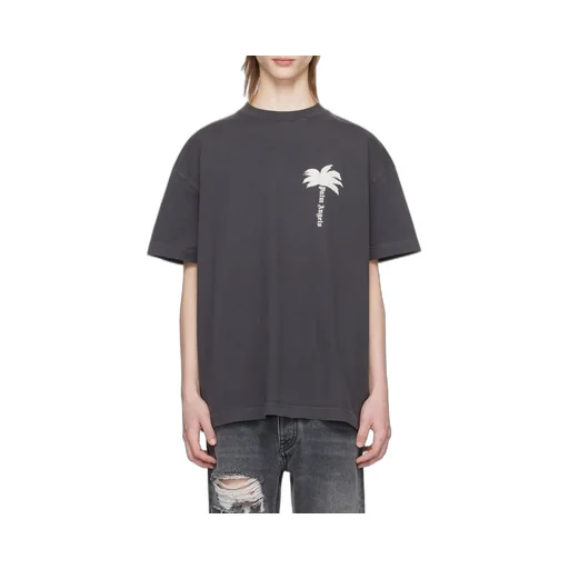 Palm Angels Palm Tree Printed Crewneck T-Shirt