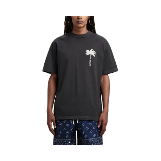 Palm Angels Palm Tree Printed Crewneck T-Shirt