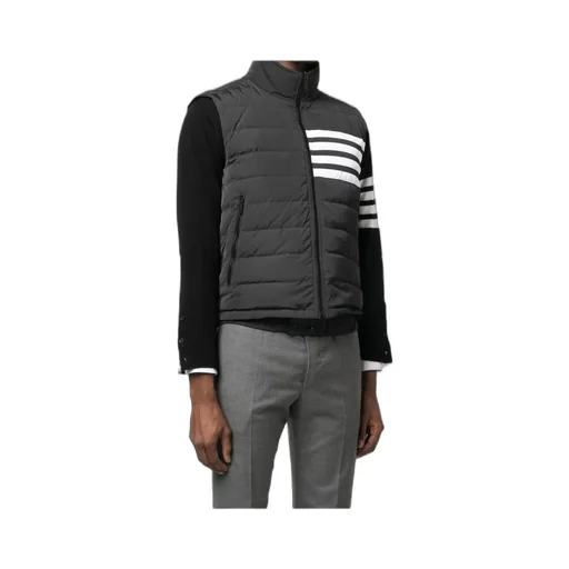 Thom Browne 4-Bar Motif Zipped Gilet
