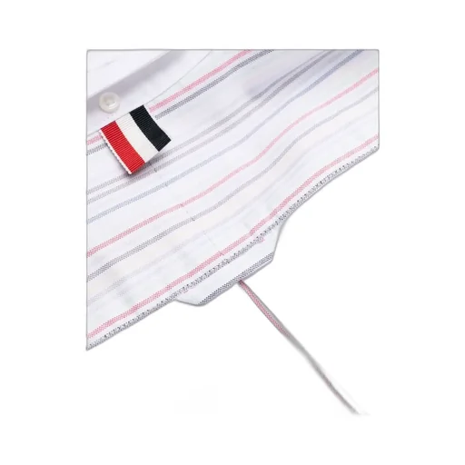 Thom Browne Striped Long-Sleeved Shirt Dress