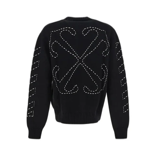 Off-White Arrows Motif Crewneck Knitted Jumper