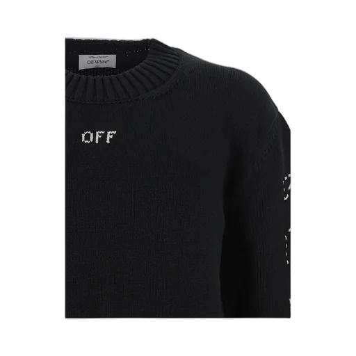 Off-White Arrows Motif Crewneck Knitted Jumper