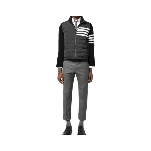 Thom Browne 4-Bar Motif Zipped Gilet