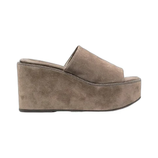 Brunello Cucinelli Slip-On Platform Mules