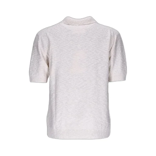 Maison Margiela Short-Sleeved Knitted Polo-Shirt