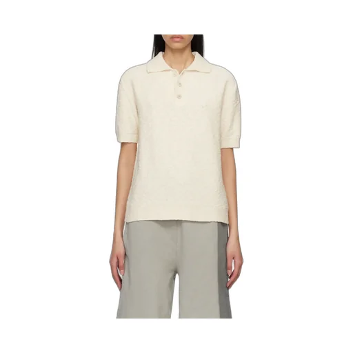 Maison Margiela Short-Sleeved Knitted Polo-Shirt
