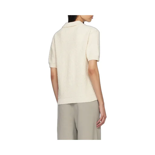 Maison Margiela Short-Sleeved Knitted Polo-Shirt