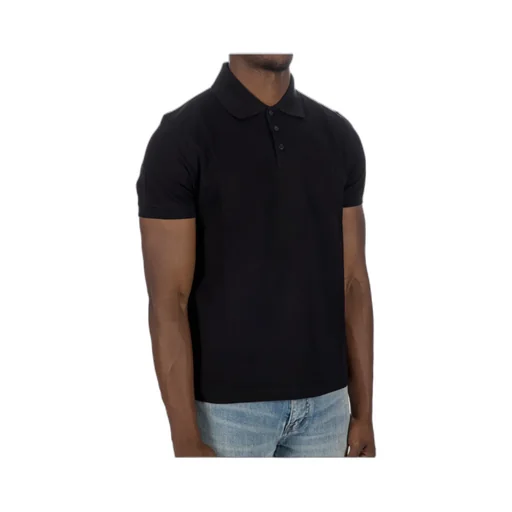 Saint Laurent Cassandre Logo Embroidered Polo Shirt