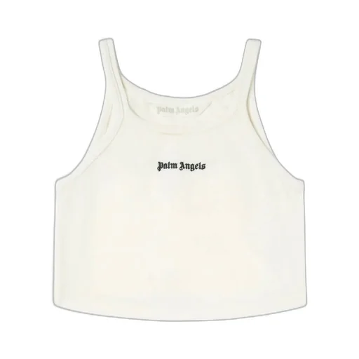 Palm Angels Logo Printed Crewneck Tank Top