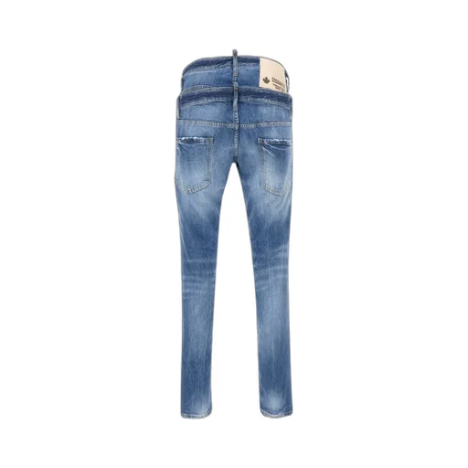 Dsquared2 Logo Patch Layered Jeans