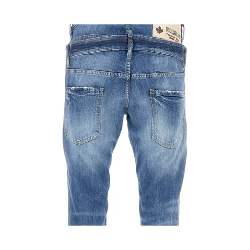 Dsquared2 Logo Patch Layered Jeans