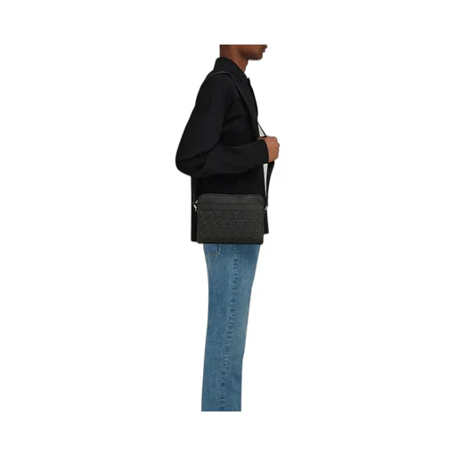 Logo Embossed Shoulder Bag