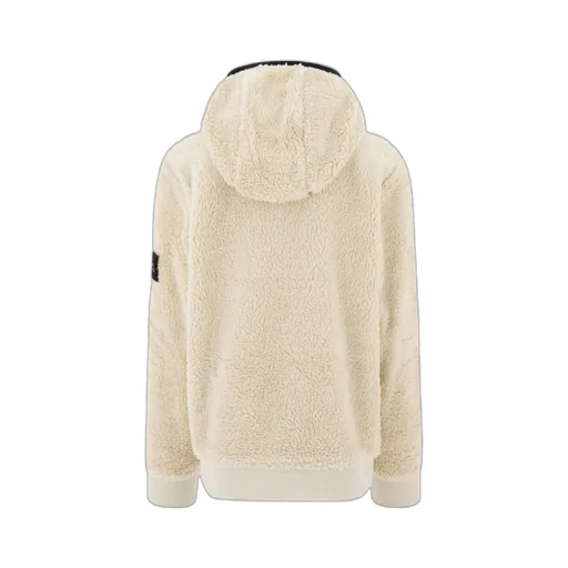 Stone Island Junior Compass Patch Fleece Hoodie