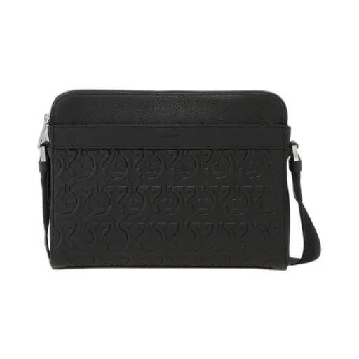 Logo Embossed Shoulder Bag