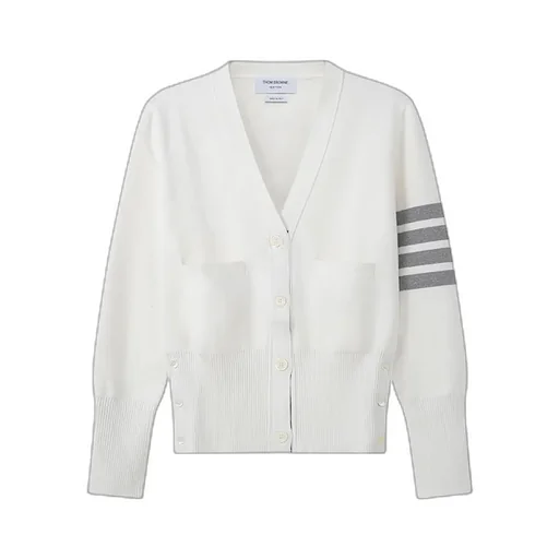 Thom Browne 4-Bar V-Neck Cardigan