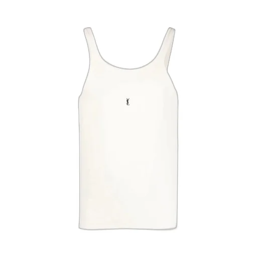 Saint Laurent Logo Detailed Sleeveless Tank Top
