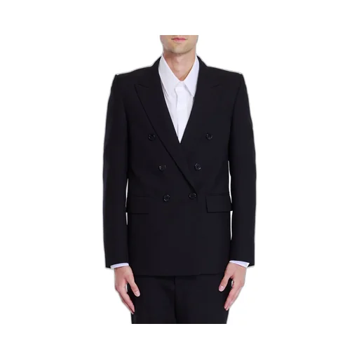 Saint Laurent Double-Breasted Long-Sleeved Jacket