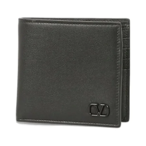 Valentino Logo Plaque Bi-Fold Wallet
