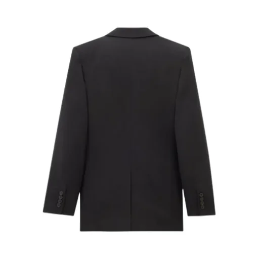 Saint Laurent Double-Breasted Long-Sleeved Jacket