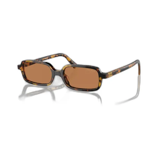 Tortoiseshell Rectangle-Frame Sunglasses