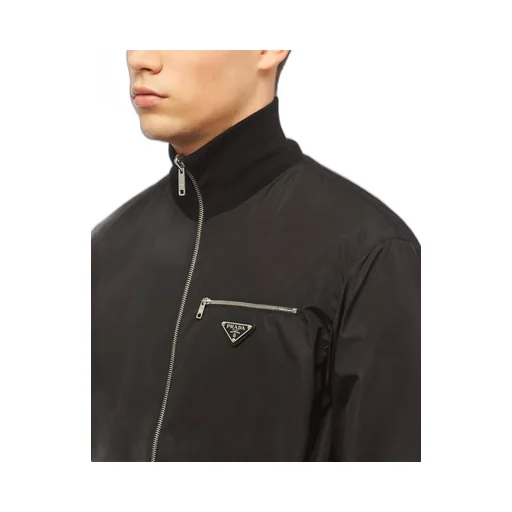 Prada Logo Plaque Reversible Jacket