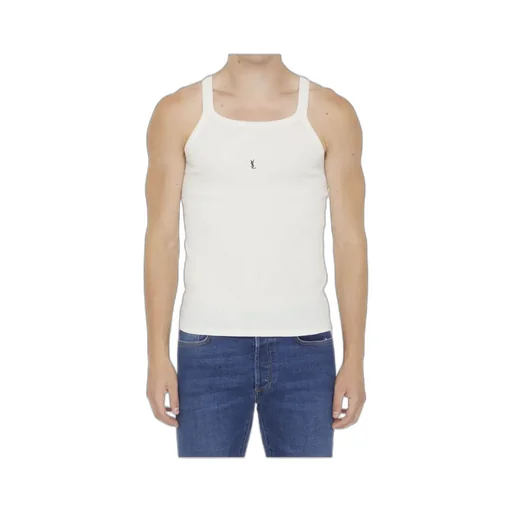 Saint Laurent Logo Detailed Sleeveless Tank Top