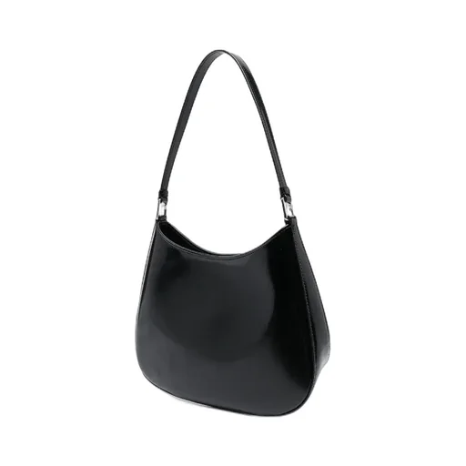 Prada Cleo Logo Plaque Shoulder Bag