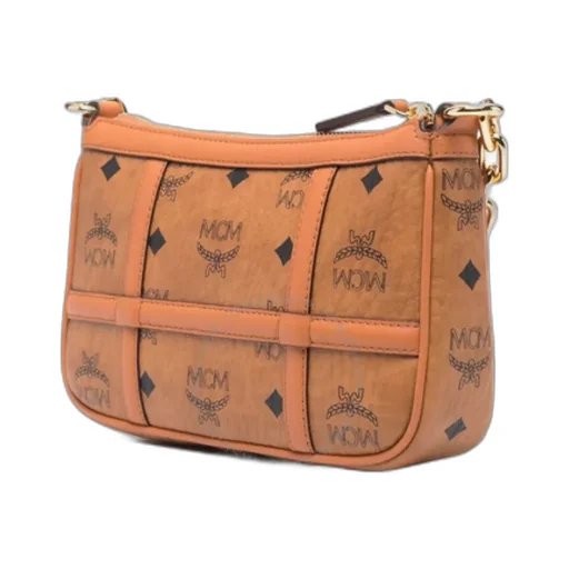 Mcm Monogram Printed Chain-Linked Shoulder Bag
