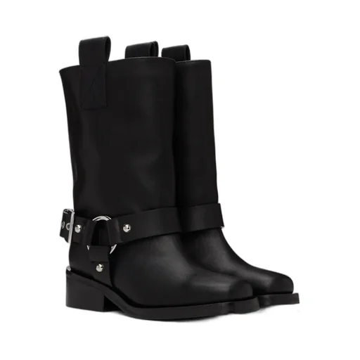 Ganni Mid Shaft Biker Boots