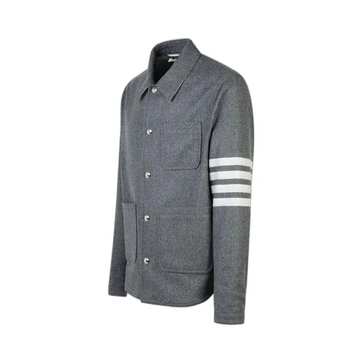 Thom Browne Stripe Detailed Buttoned Jacket