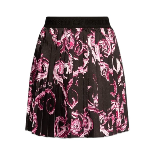 Versace Jeans Couture Pattern-Printed Pleated Skirt