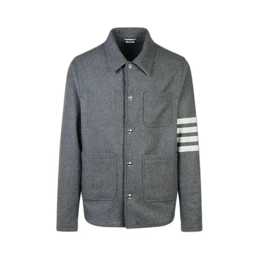 Thom Browne Stripe Detailed Buttoned Jacket