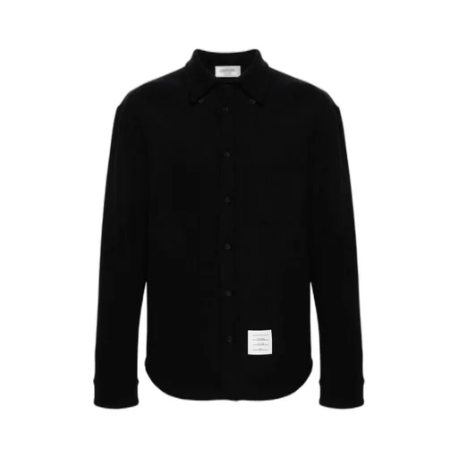 Thom Browne Herringbone Button-Up Overshirt