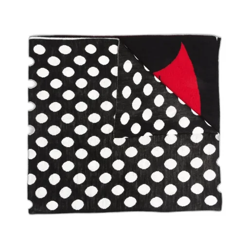 Logo-Print Spotted Scarf