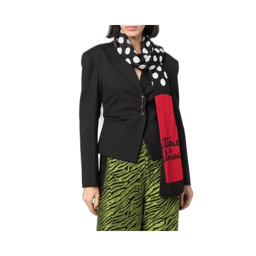 Logo-Print Spotted Scarf