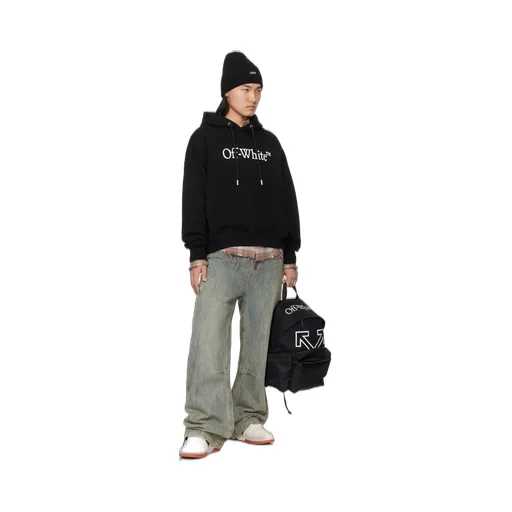 Off-White Big Bookish Skate Drawstring Hoodie