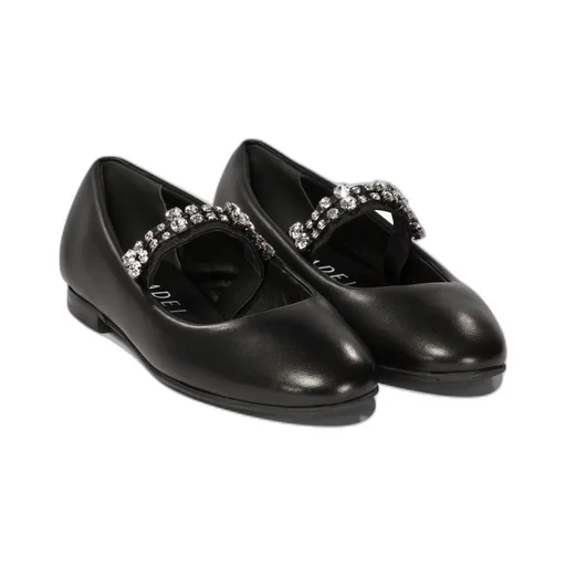 Casadei Embellished Round Toe Ballerinas