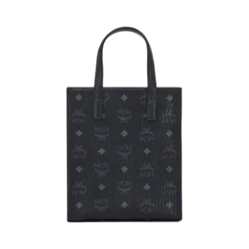 Mcm All-Over Logo Printed Mini Tote Bag