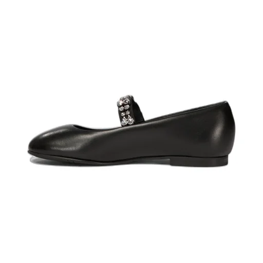 Casadei Embellished Round Toe Ballerinas
