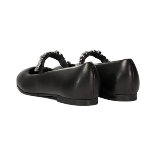 Casadei Embellished Round Toe Ballerinas