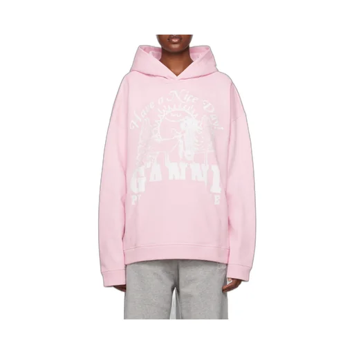 Ganni Logo Printed Hoodie