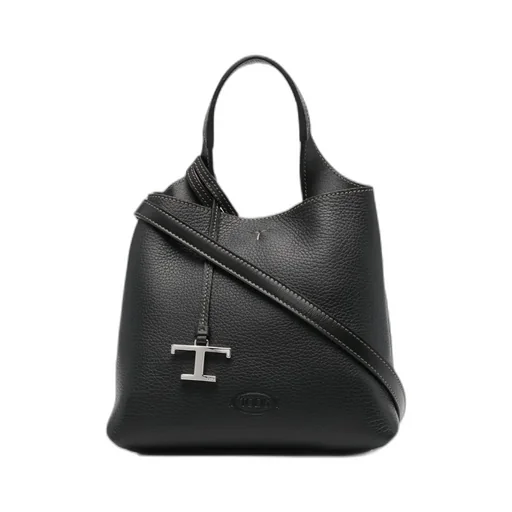 Tod's Timeless Logo Plaque Tote Bag