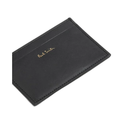 Paul Smith Logo Embossed Striped Cardholder