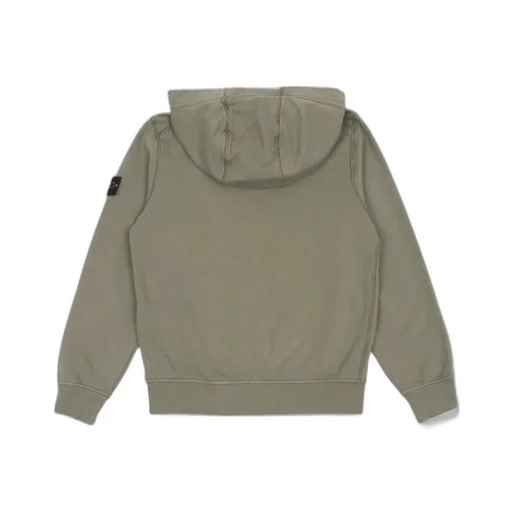 Stone Island Junior Compass-Patch Zip-Up Hooded Jacket